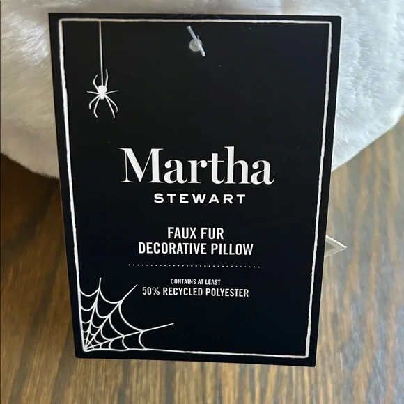 Martha Stewart Ghost Pillow with Book of Spells— white and black - Picture 2 of 6